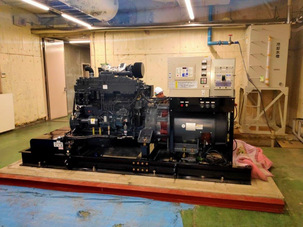 発電設備搬入据付及び配管工事