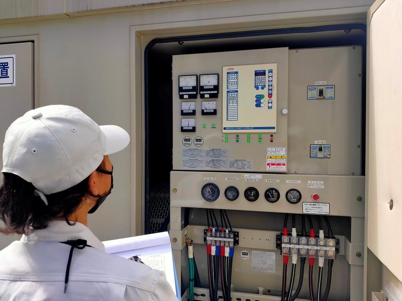 非常用発電設備メンテナンス・点検作業
